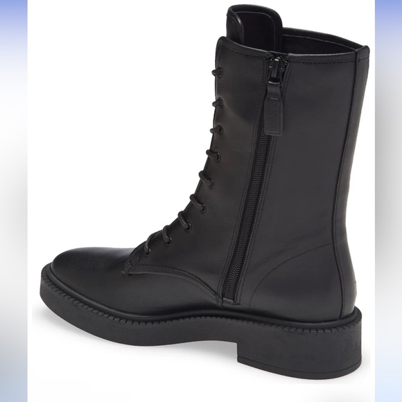 Vince Kady Lace-Up Leather Booties - 6M - Picture 8 of 12